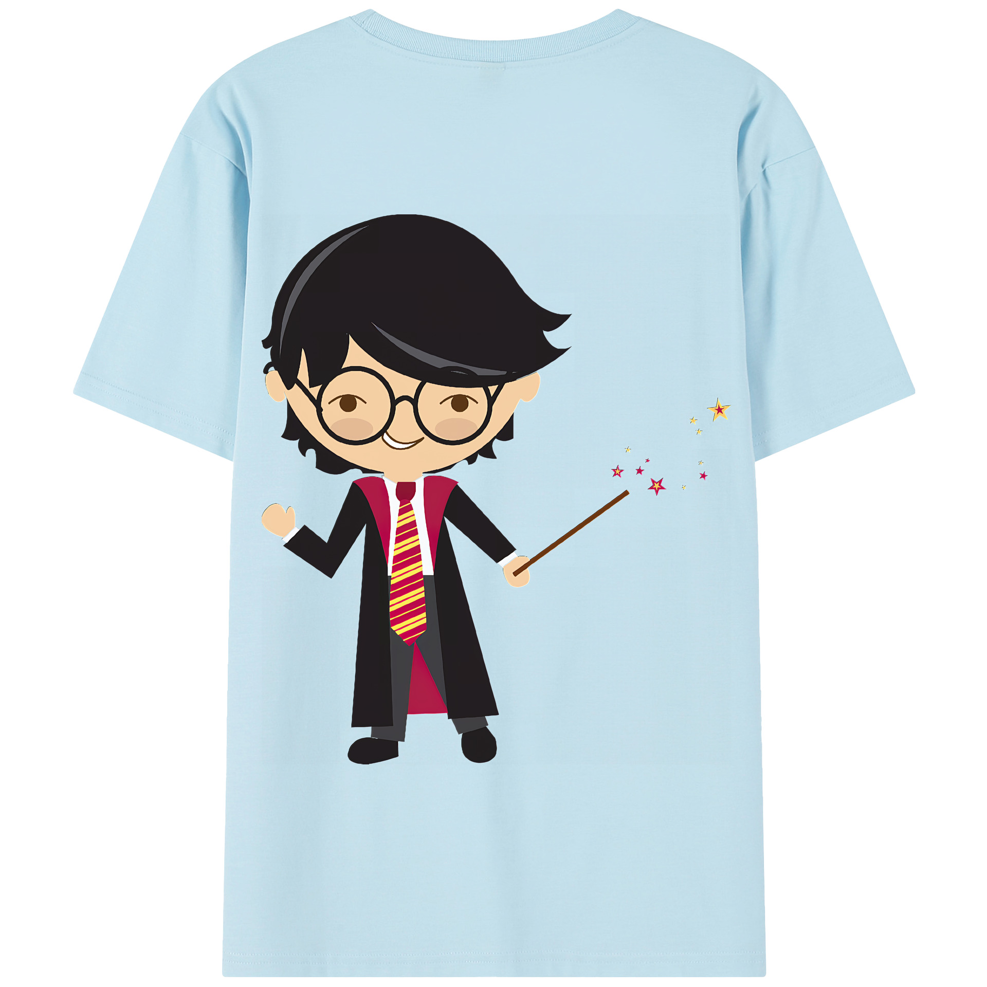 （画像用） Harry Potter ハリー・ポッターシリーズ 綿100％半袖Tシャツ（背面プリント）